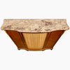 Vitrina Francesa en Tulipwood, Ormolu y Mármol Brèche Violette | Siglo XIX, Estilo Luis XV