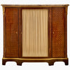 Vitrina Francesa en Tulipwood, Ormolu y Mármol Brèche Violette | Siglo XIX, Estilo Luis XV