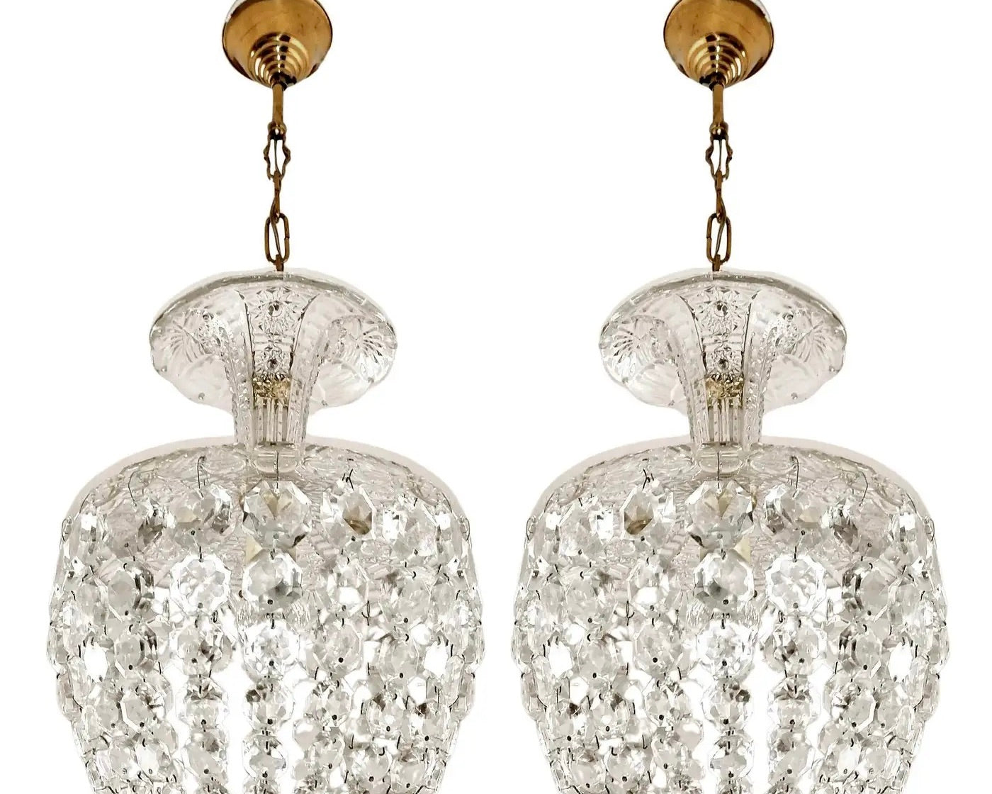Lámparas Francesas Estilo Baccarat Art Deco 1920