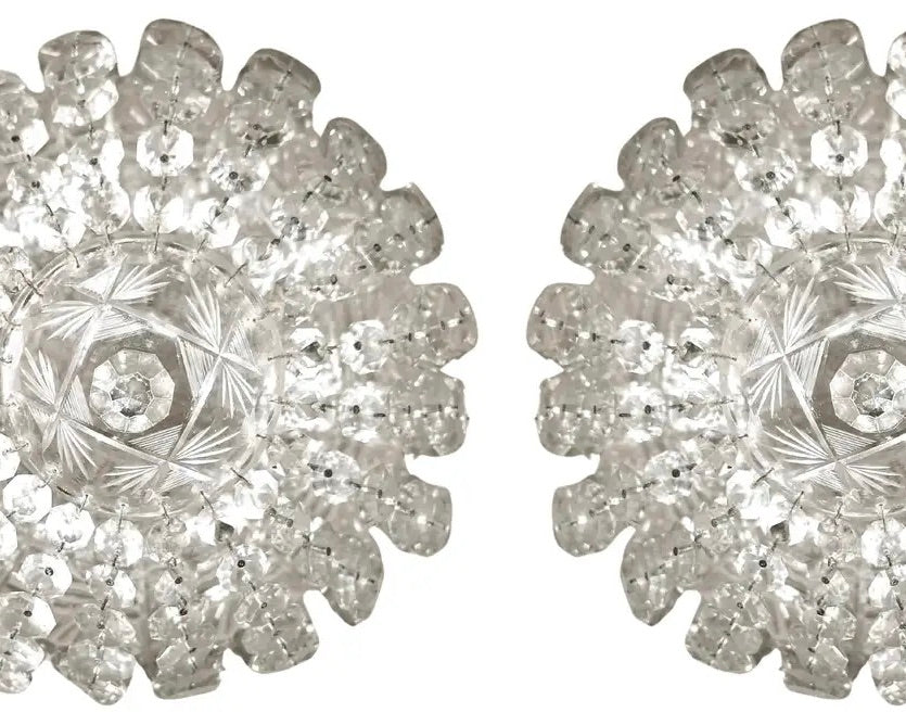 Lámparas Francesas Estilo Baccarat Art Deco 1920