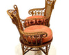 Silla de Conversación Tête-à-Tête de Mimbre | Wakefield Rattan Company | Estados Unidos, 1895