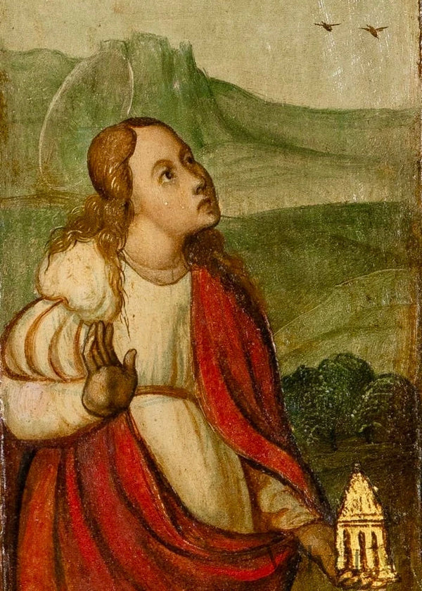Tríptico con Donantes, Santa María Magdalena, San Félix Mártir y Santo Noble | Escuela Castellana, Siglo XVI