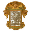 Espejo Barroco Italiano de Madera Patinada y Giltwood del Siglo XVIII