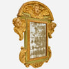 Espejo Barroco Italiano de Madera Patinada y Giltwood del Siglo XVIII