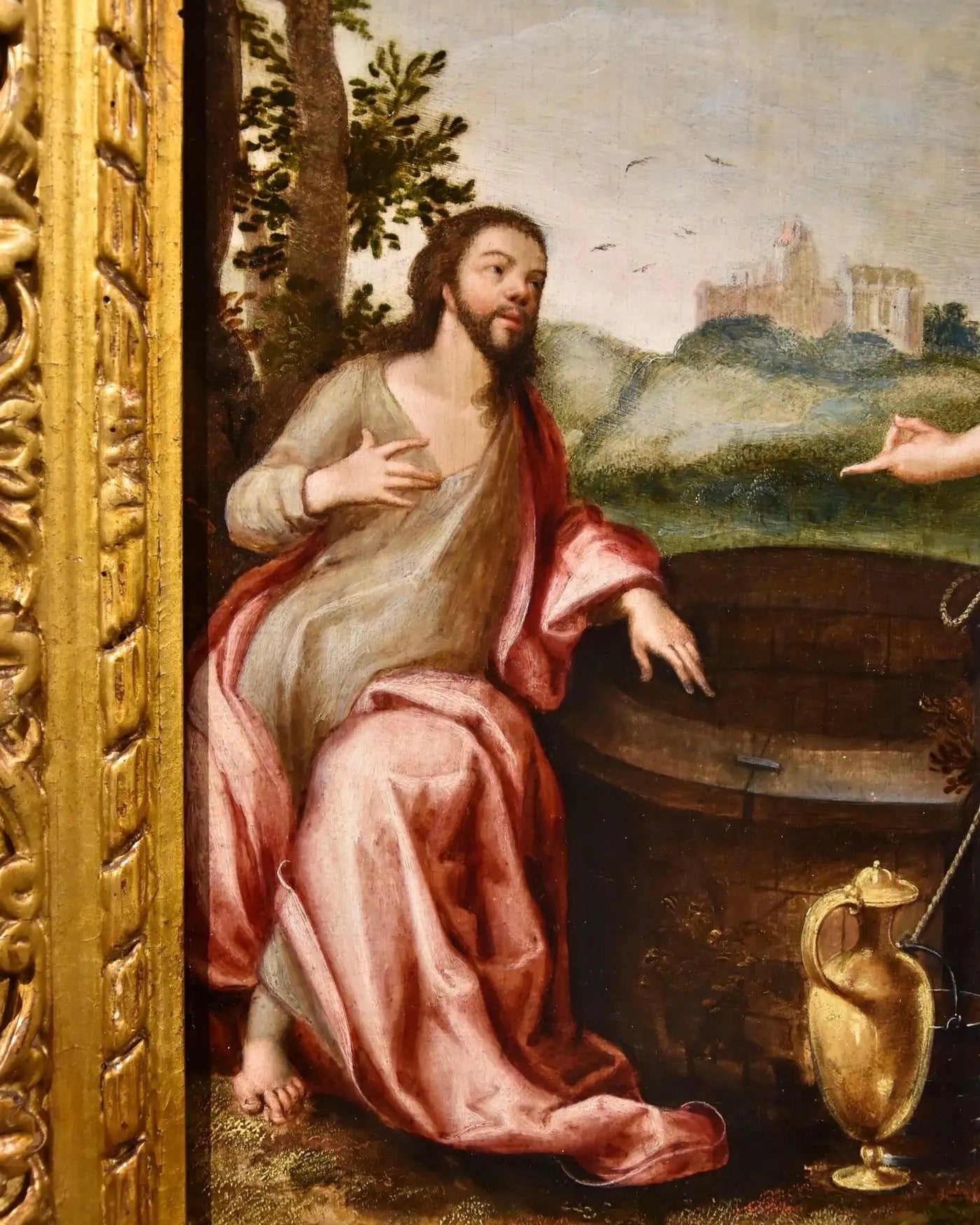 "Cristo y la Samaritana" | Ludovico Pozzoserrato, Siglo XVII