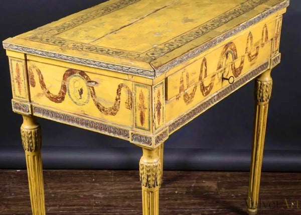 Mesa Estilo Luis XVI Pintada a Mano | Italia Siglo XVIII