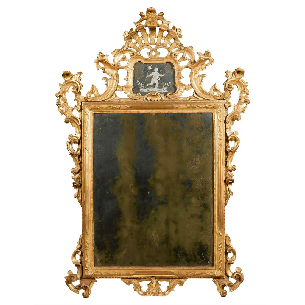 Espejo Veneciano Grabado del Siglo XVII