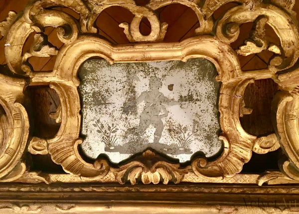 Espejo Veneciano Grabado del Siglo XVII