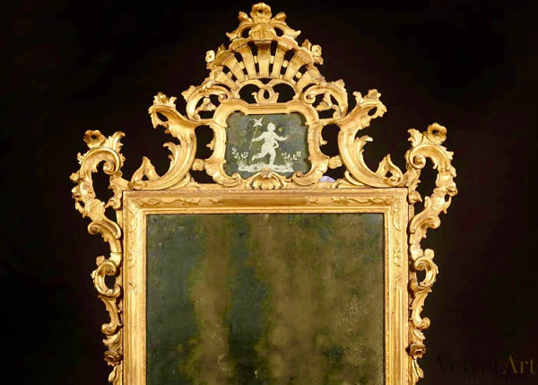 Espejo Veneciano Grabado del Siglo XVII