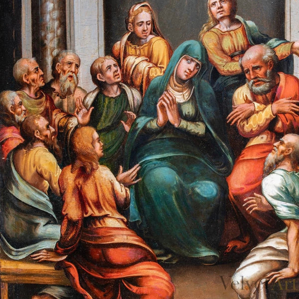 "Pentecostés" | Escuela Española Siglo XVI | Óleo sobre Lienzo