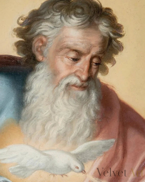 Antonio Giovanni Barbazza | "La Virgen María Bendecida por Dios Padre" | Óleo sobre Lienzo, Siglo XVIII