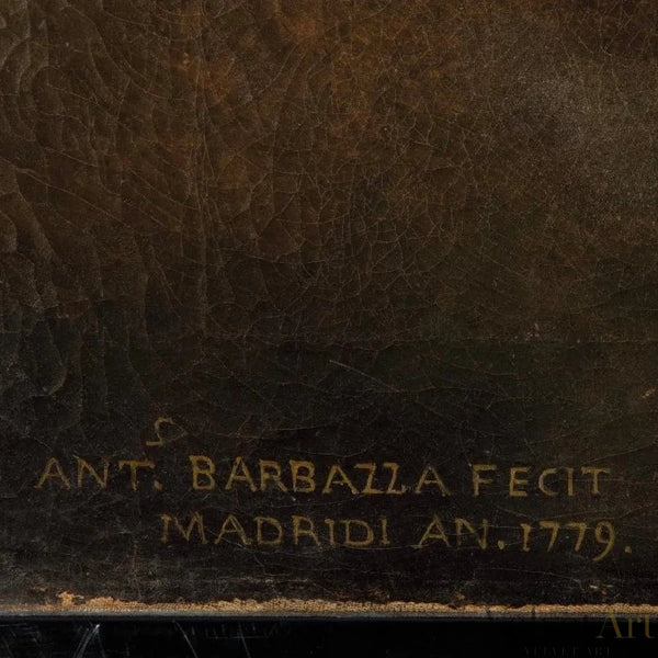 Antonio Giovanni Barbazza | "La Virgen María Bendecida por Dios Padre" | Óleo sobre Lienzo, Siglo XVIII