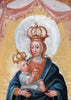 "Nuestra Señora de los Milagros" | Óleo sobre Tabla | Escuela Española, siglo XVIII