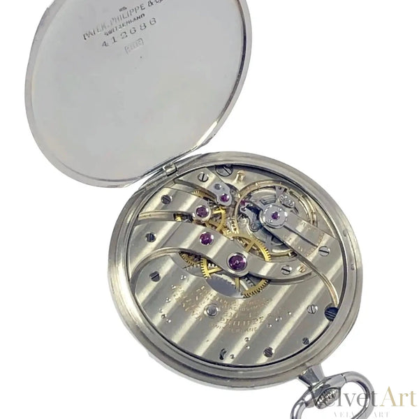 Patek Philippe Años 20 | Reloj de Bolsillo de Oro Blanco