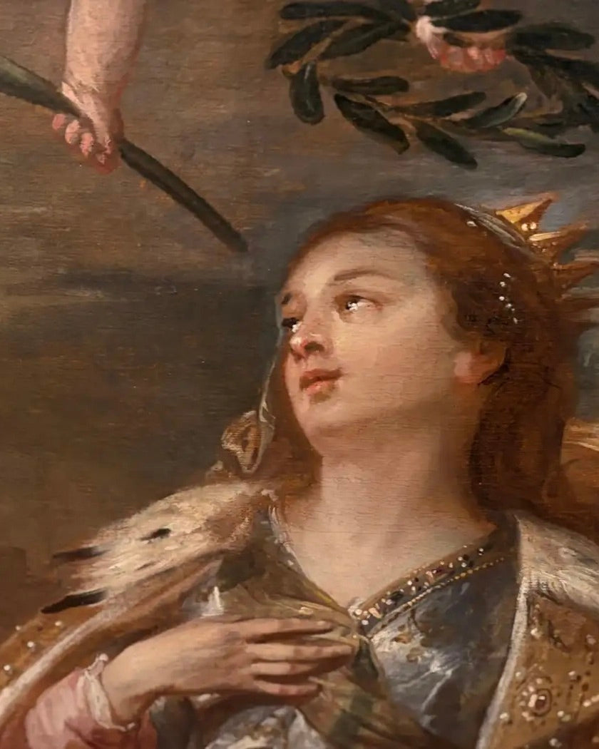 Johann Boeckhorst (Münster, 1604 – Amberes, 1668) Rubens | "Santa Úrsula", Óleo sobre Lienzo