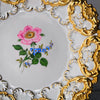 Plato de Porcelana Meissen con Borde de Oro